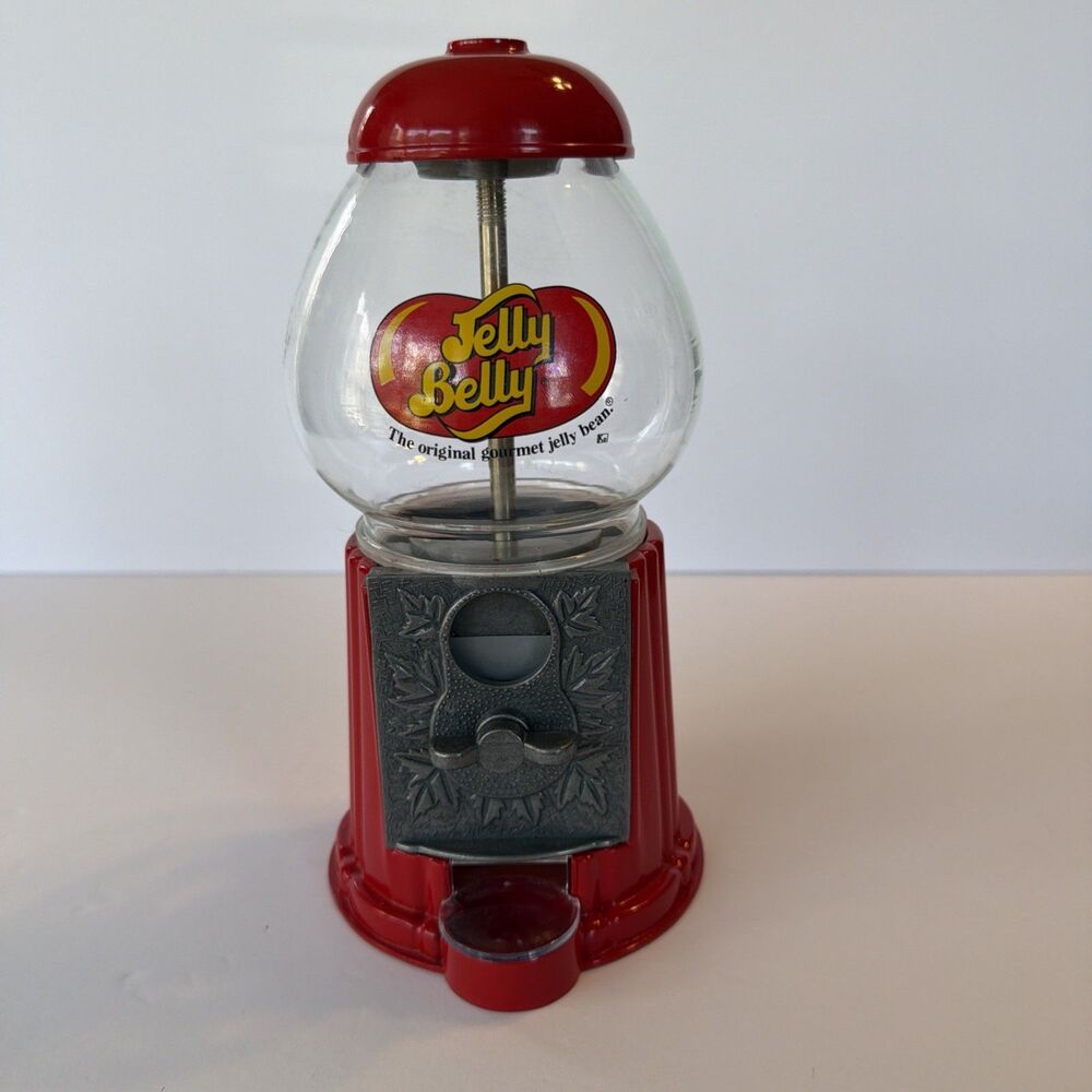 Vintage 9" Jelly Belly Bean Machine Counter Candy Dispenser Original Paint Decal